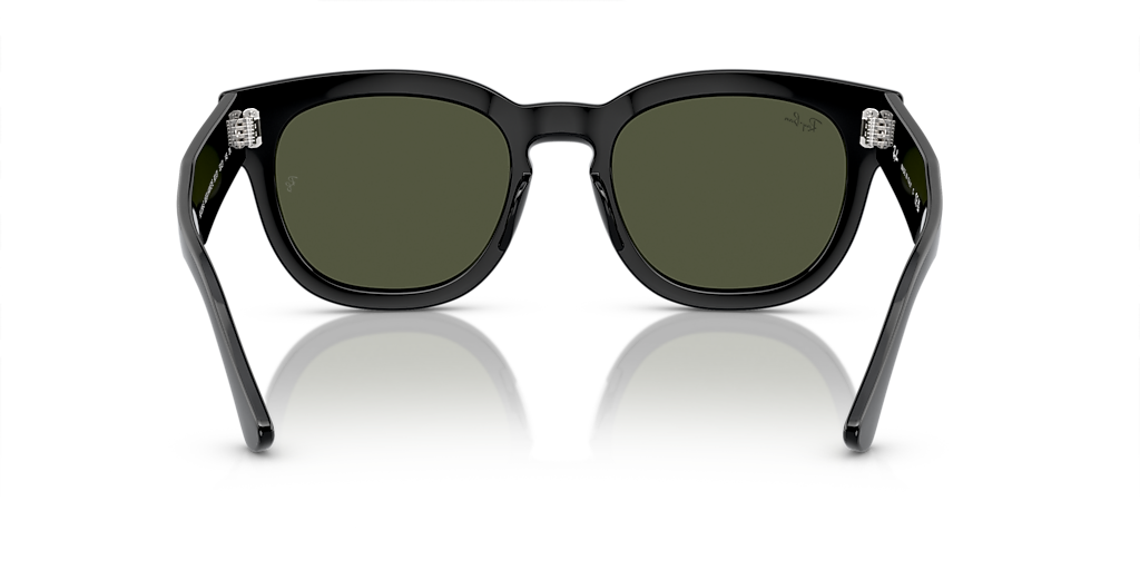 Ray-Ban Mega Hawkeye L (53 - 21) with Green lenses and Black frame