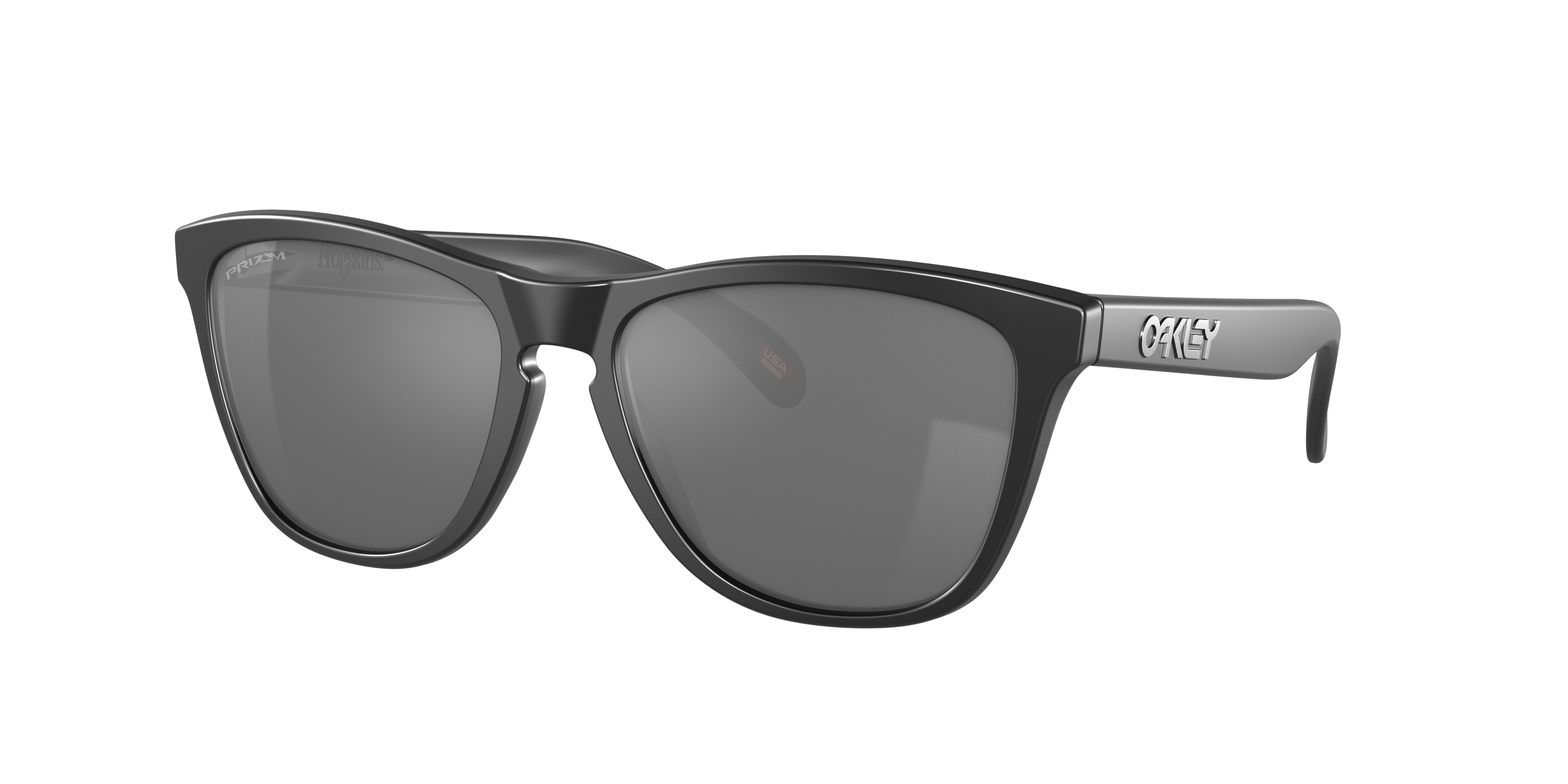 Oakley Unisex Sunglass Frogskins™ -  Frame color: Matte Black, Lens color: Prizm Black Polarized