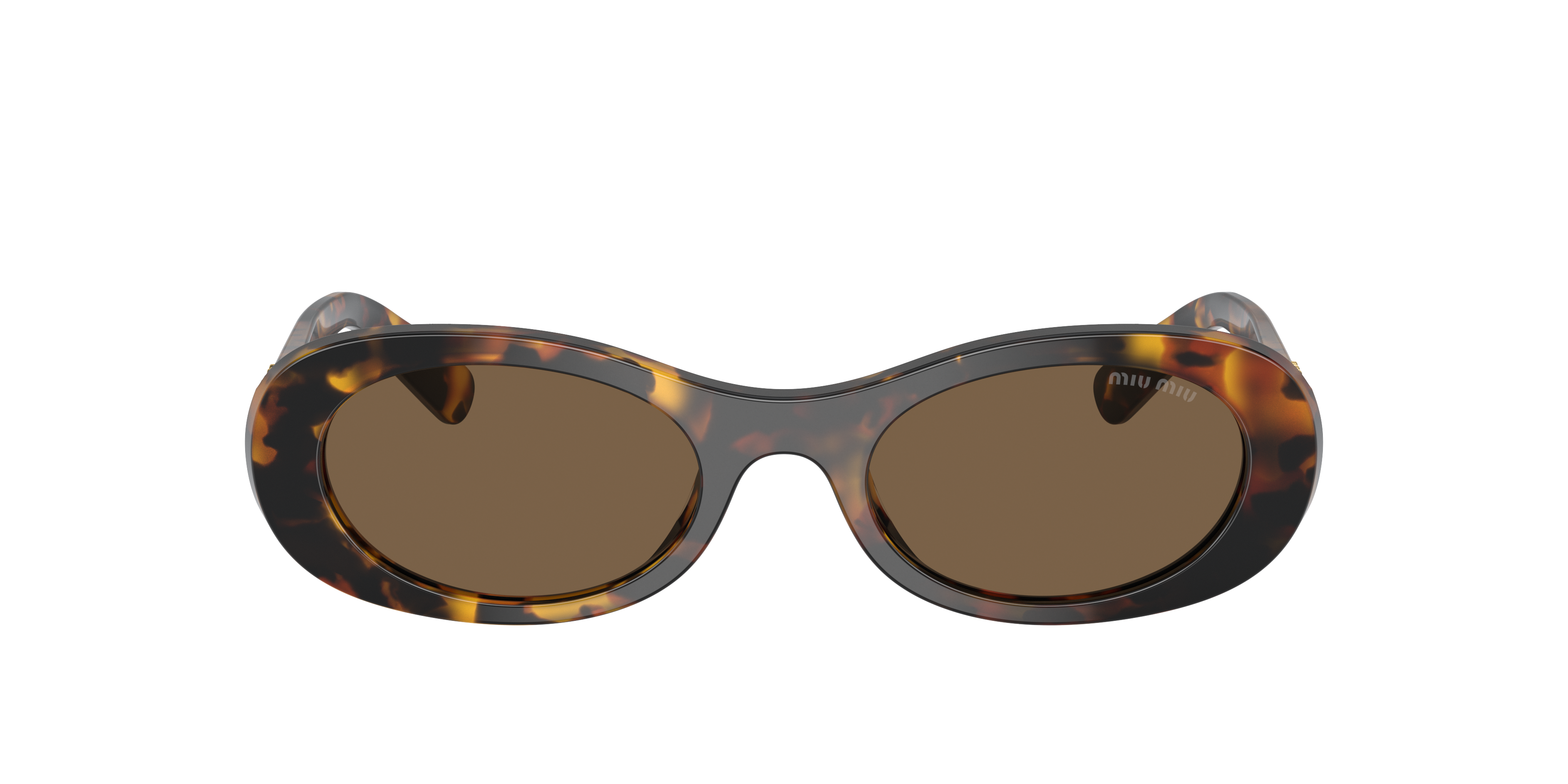 Miu Miu MU 06ZS S (50 - 20) com Lentes Marrom e Armação Tartaruga
