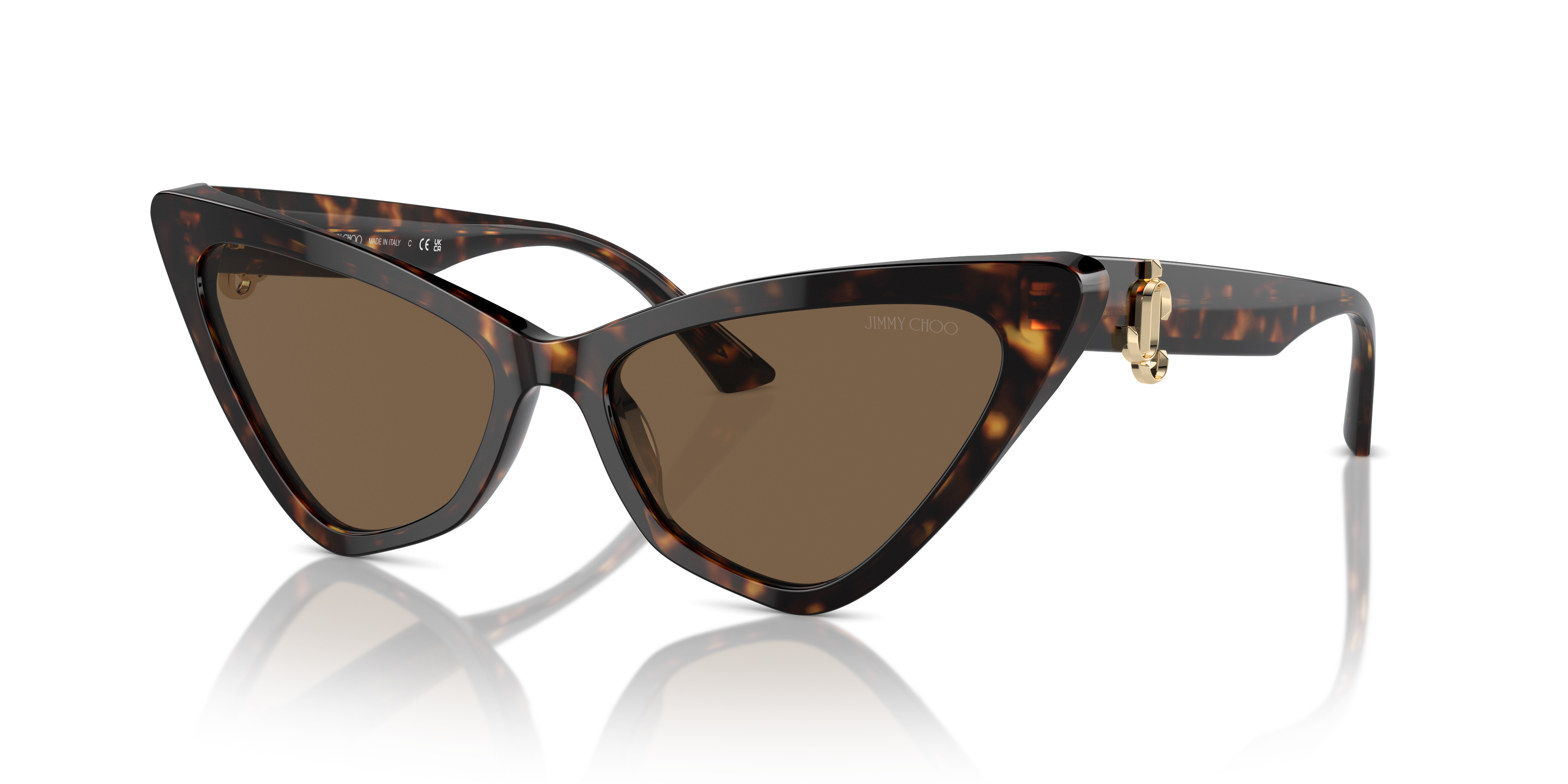 Jimmy Choo JC5008 S (55 - 16) com Lentes Marrom e Armação