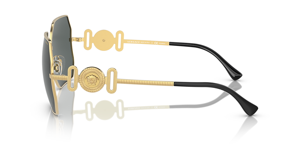 Versace VE2248 XL (58 - 19) with Grey lenses and Gold frame