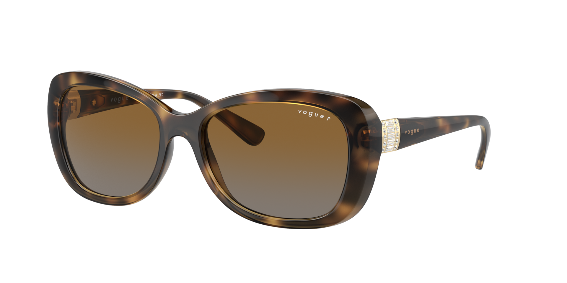 Vogue Eyewear Woman Sunglass VO2943SB -  Frame color: Dark Havana, Lens color: Brown Gradient Polarized