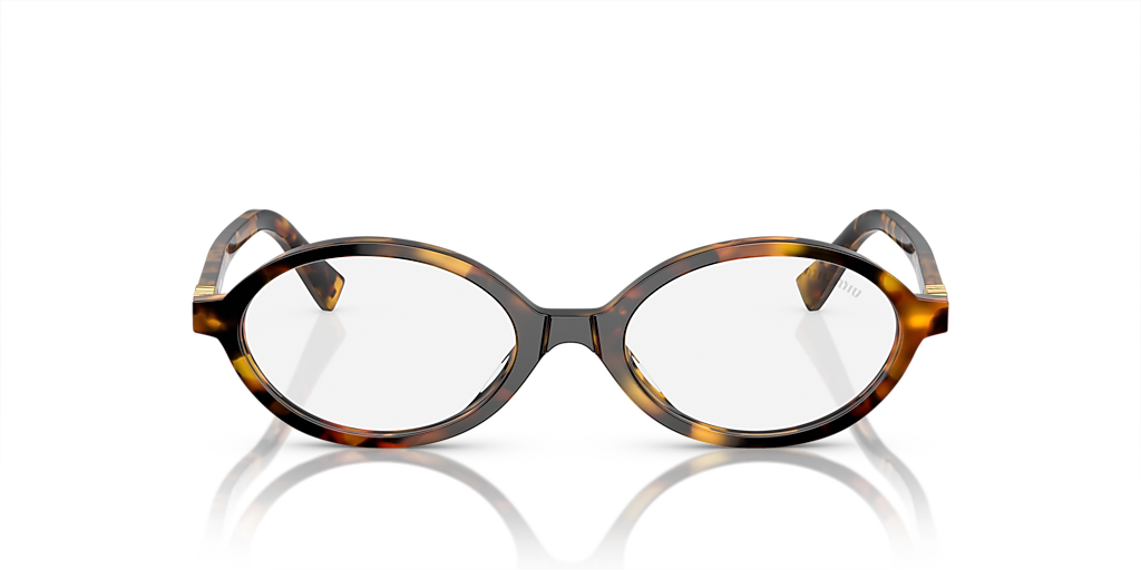 Miu Miu MU 04ZS S (50 - 18) with Transparent lenses and Tortoise