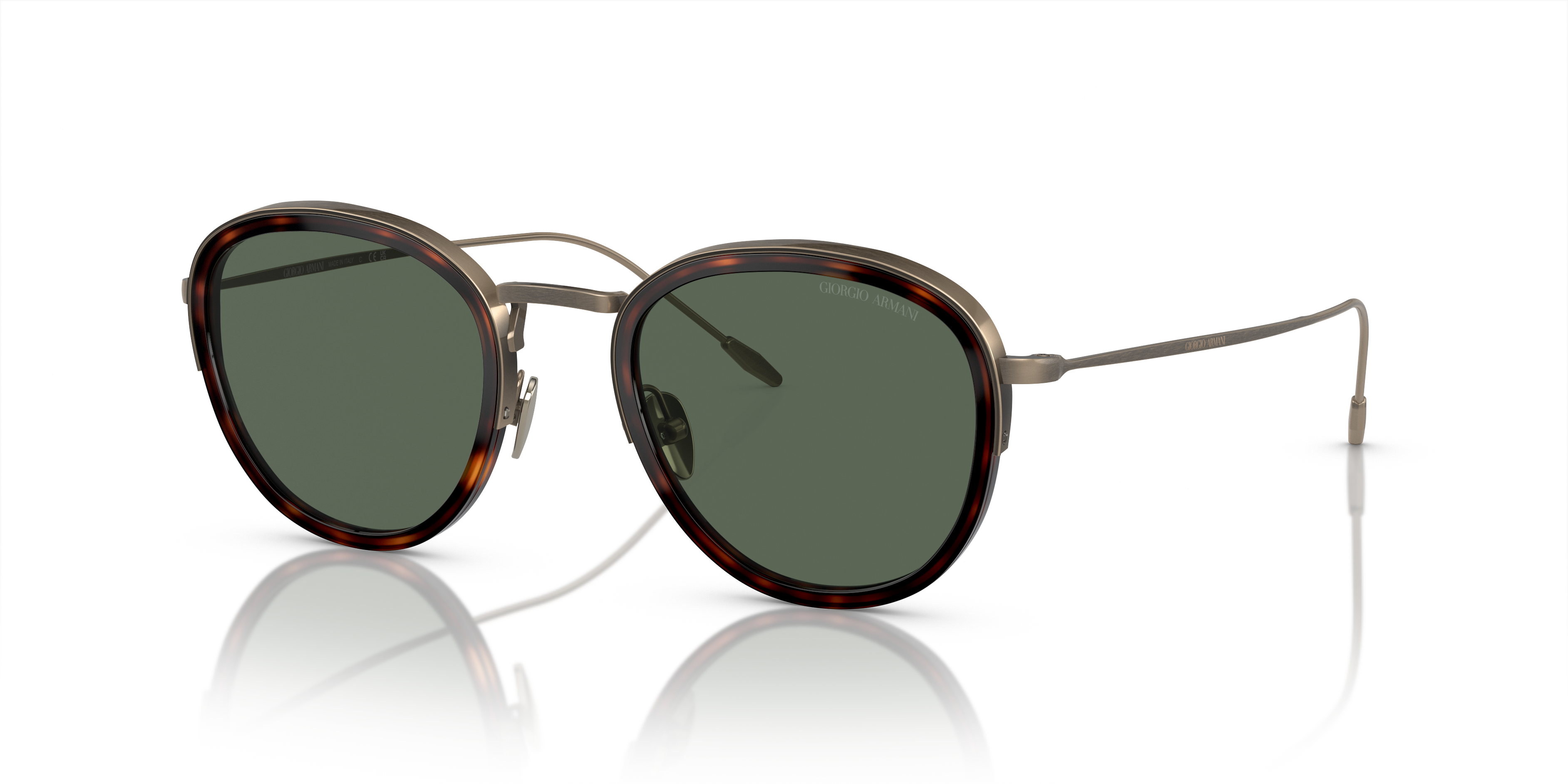 Giorgio Armani AR6068 M (50 - 22) with Green lenses and Tortoise