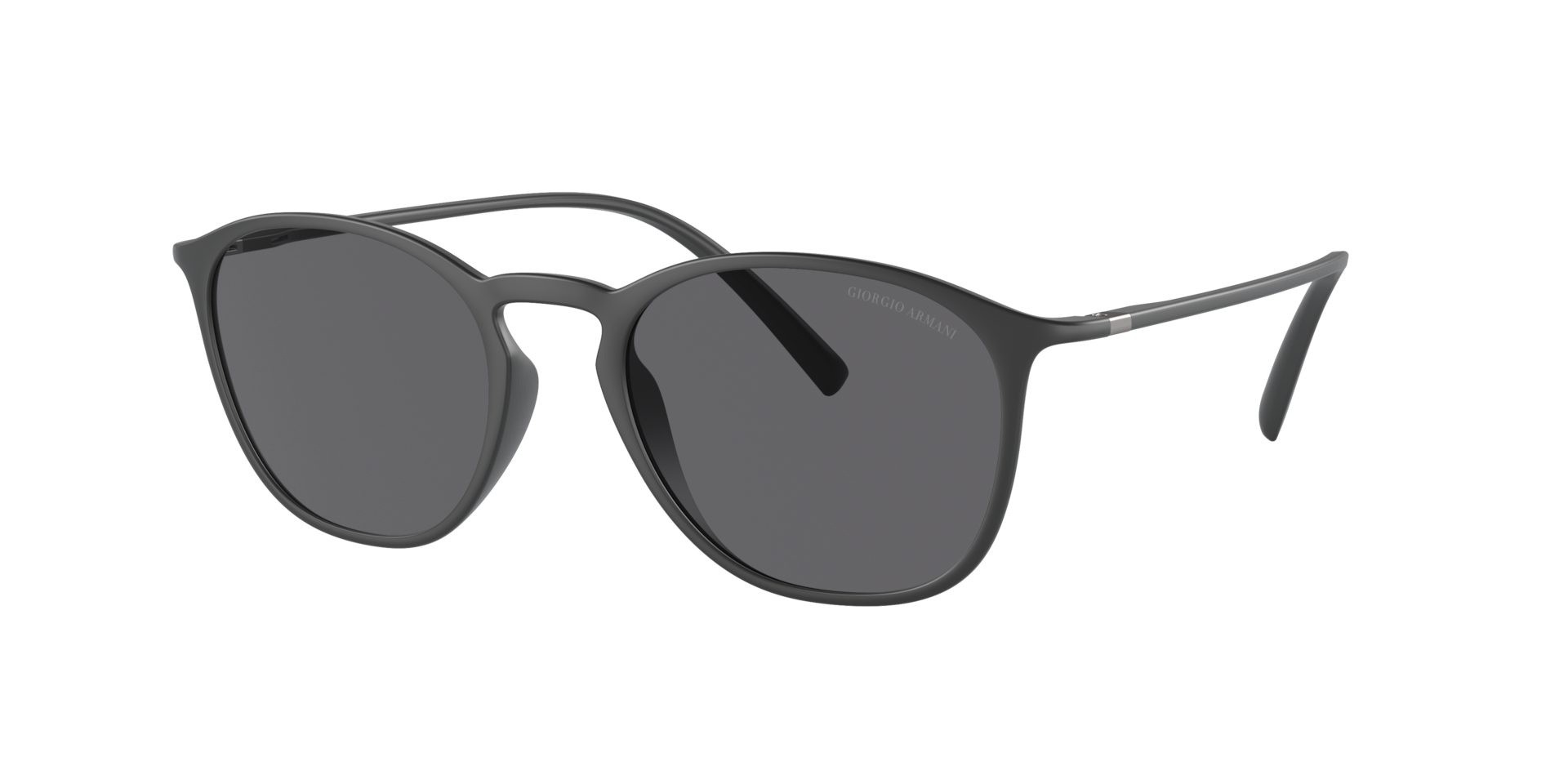 Giorgio Armani Mann Sunglass AR8186U - Rahmenfarbe: Matt Grau, Linsenfarbe: Polarized Dunkelgrau