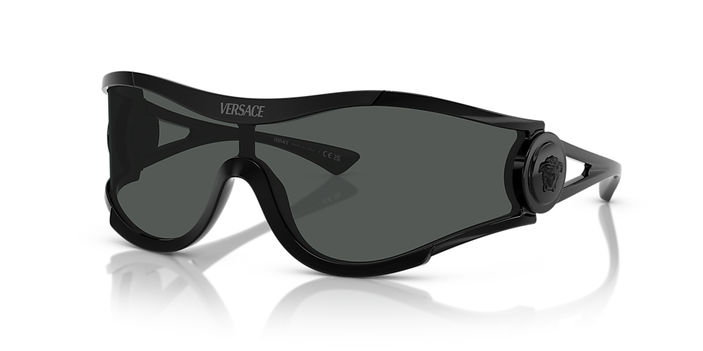 vev105vev Versace VE4475 XXL (0 - 142) with Grey lenses and Black frame