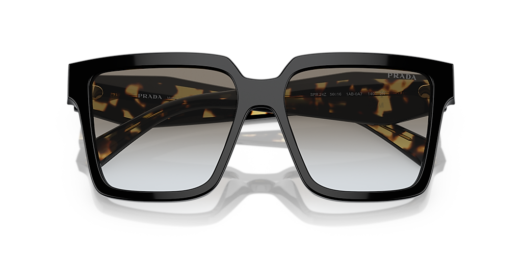 Prada PR 24ZS M (56 - 16) with Grey lenses and Black frame