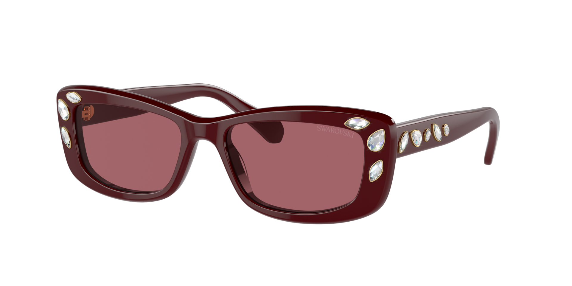 Swarovski Woman Sunglass SK6008 -  Frame color: Burgundy, Lens color: Burgundy