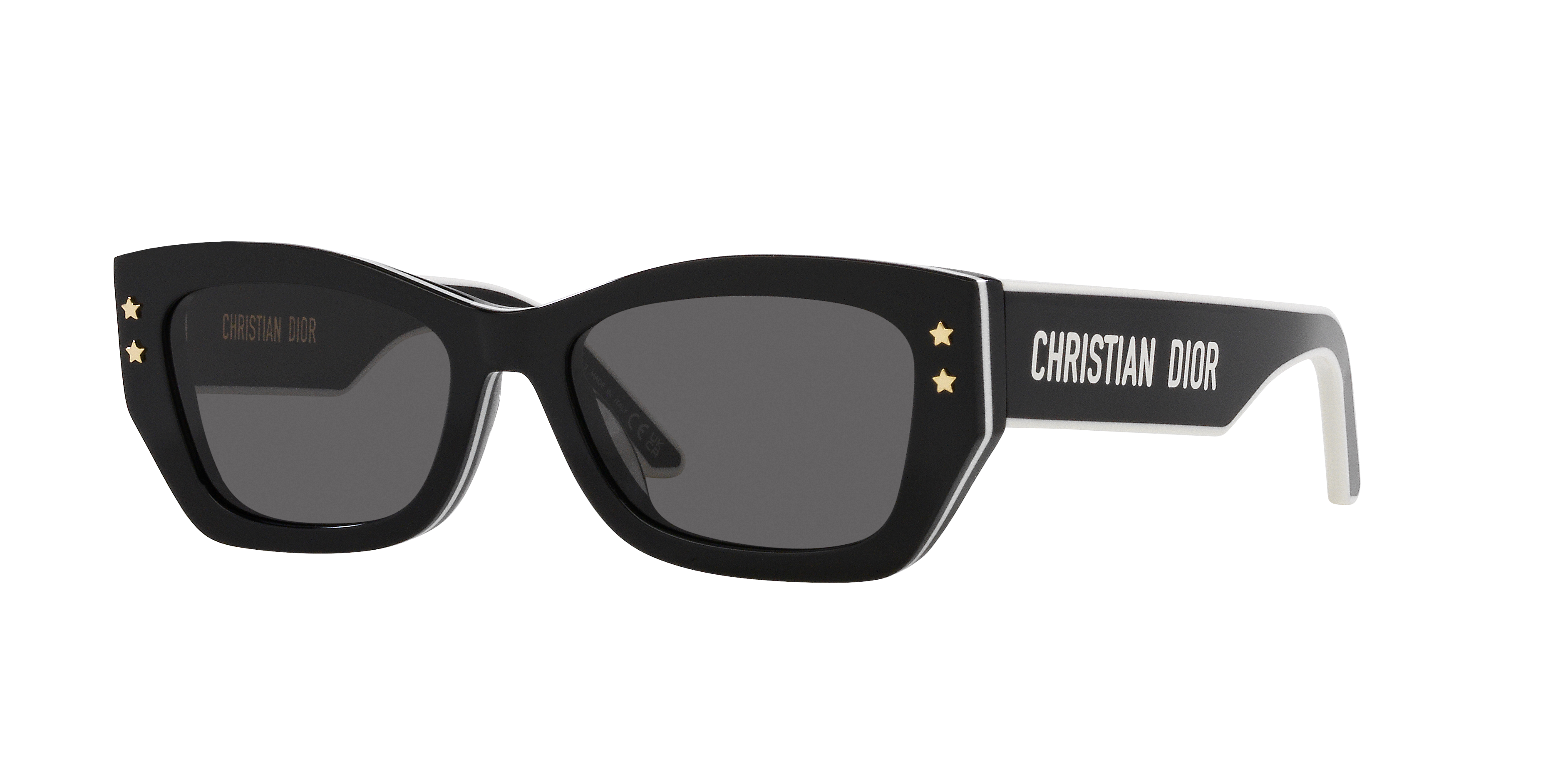 DIOR Woman Sunglass Diorpacific S2U -  Frame color: Black, Lens color: Smoke