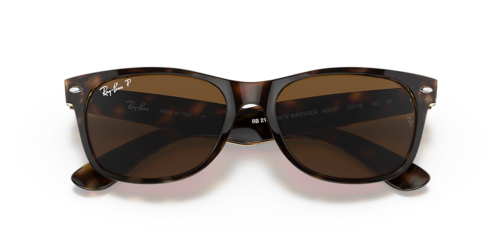 Ray-Ban New Wayfarer Classic M (55 - 18) with Brown lenses and