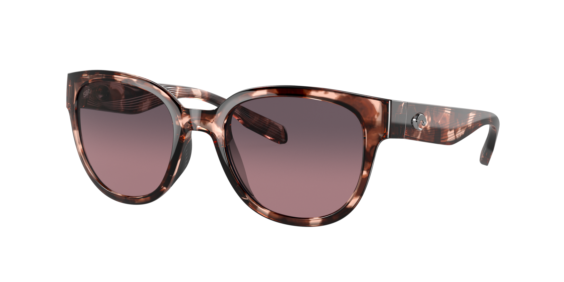 Costa Woman Sunglass Salina -  Frame color: Coral Tortoise, Lens color: Rose Gradient