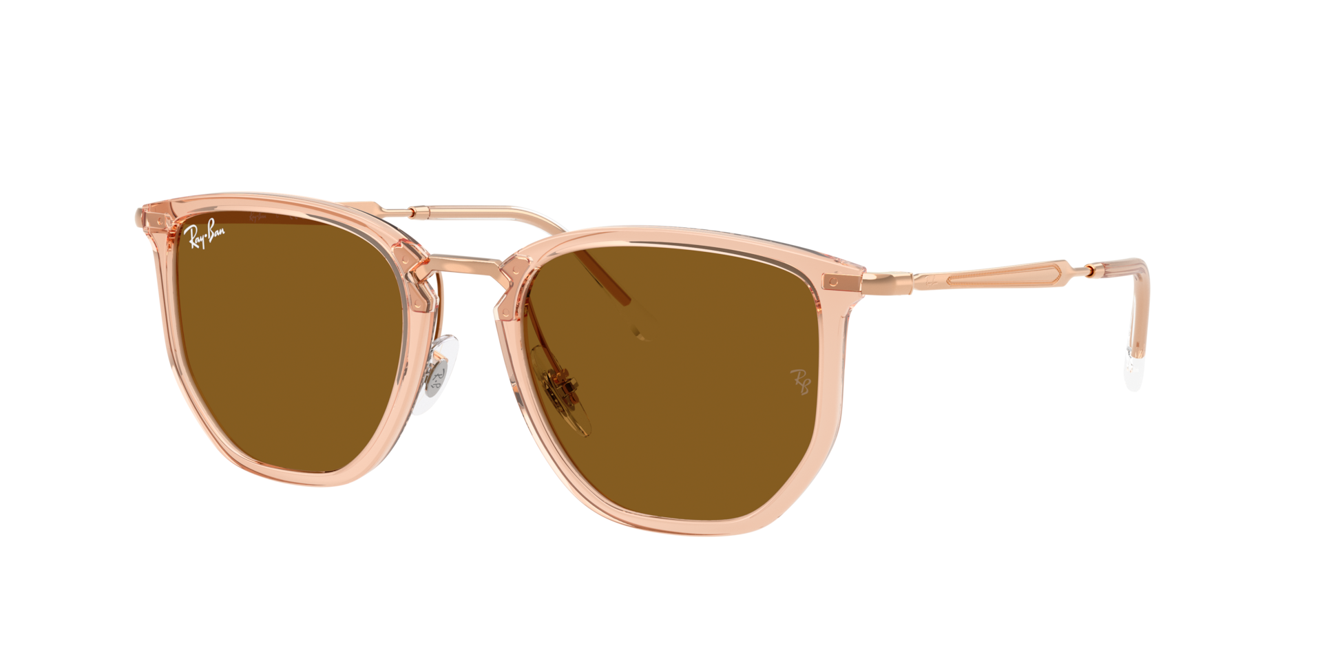 Ray-Ban Unisex Sunglass RB4451 -  Frame color: Transparent Beige, Lens color: Brown