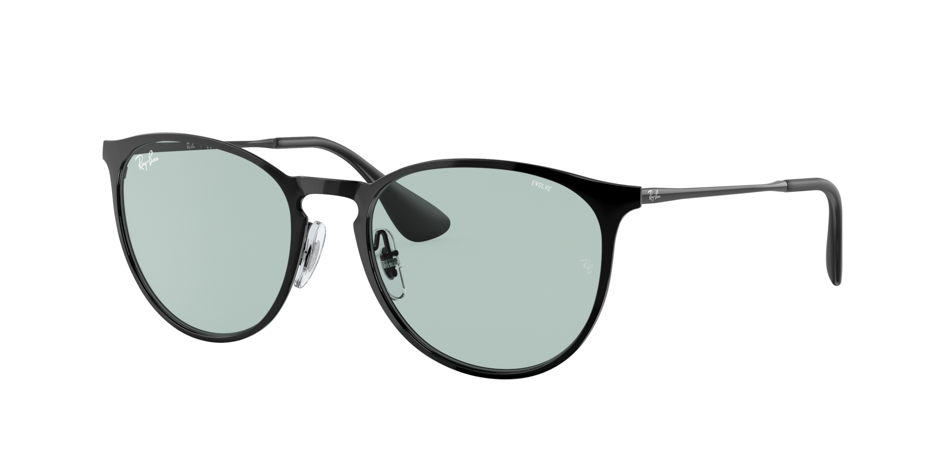 Ray-Ban Erika Metal Evolve M (54 - 19) with Green lenses and Black