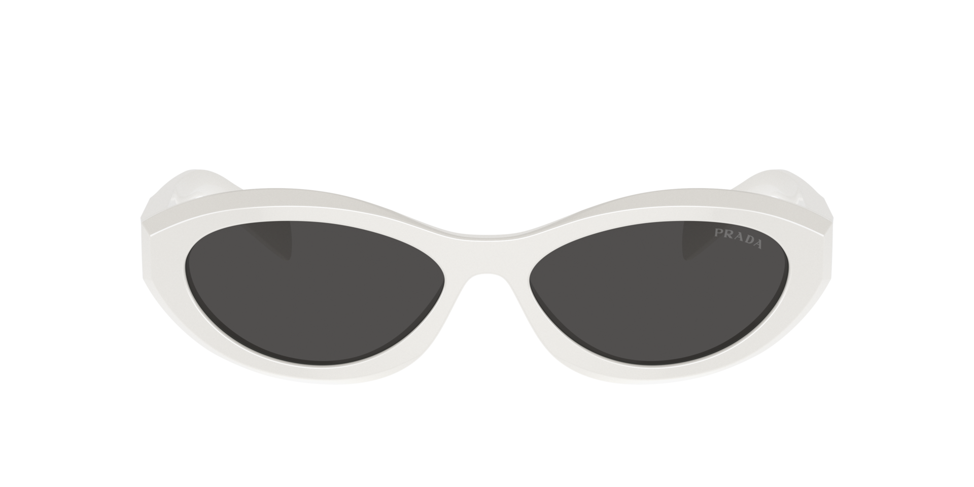 値下！プラダ　PRADA ハート型　ケース　ホワイト　白 Prada PR 26ZS M (55 - 16) with Grey lenses and White frame