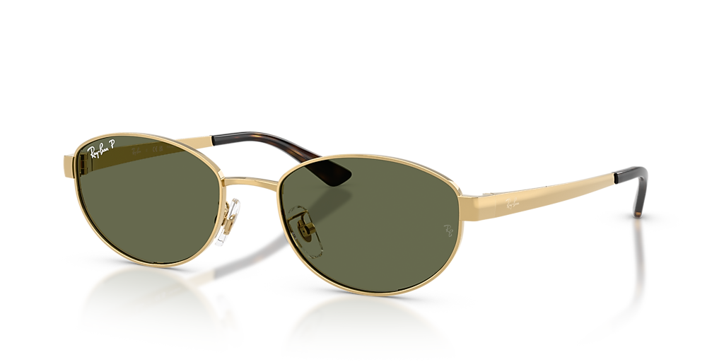Ray Ban サングラス Ray-Ban RB3774D L (55 - 19) with Green lenses and Gold frame