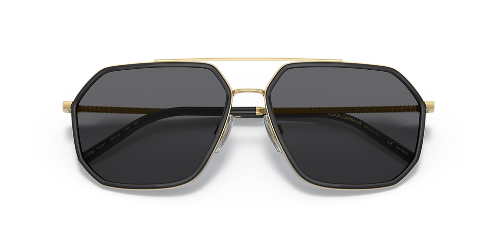 Dolce&Gabbana DG2285 XXL (60 - 15) with Grey lenses and Black