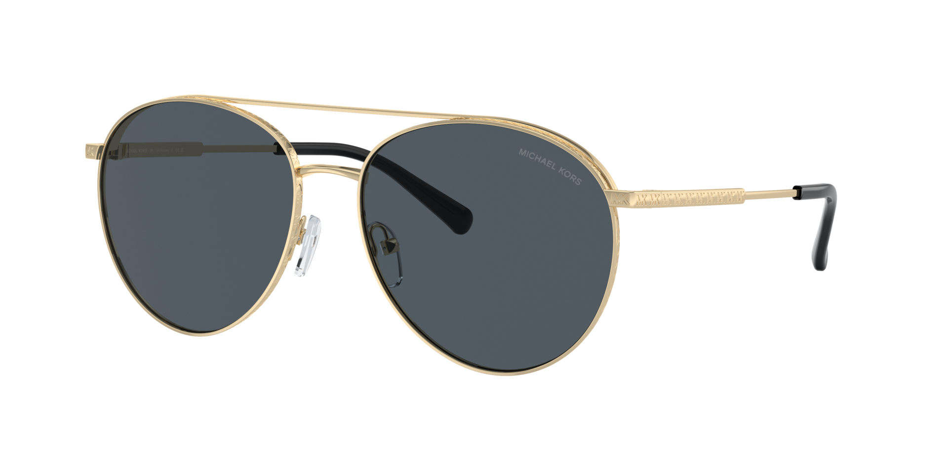 Michael Kors Femme Sunglass Arches - Couleur du Monture Dor clair Couleur de Lentille Gris fonc uni 69 €