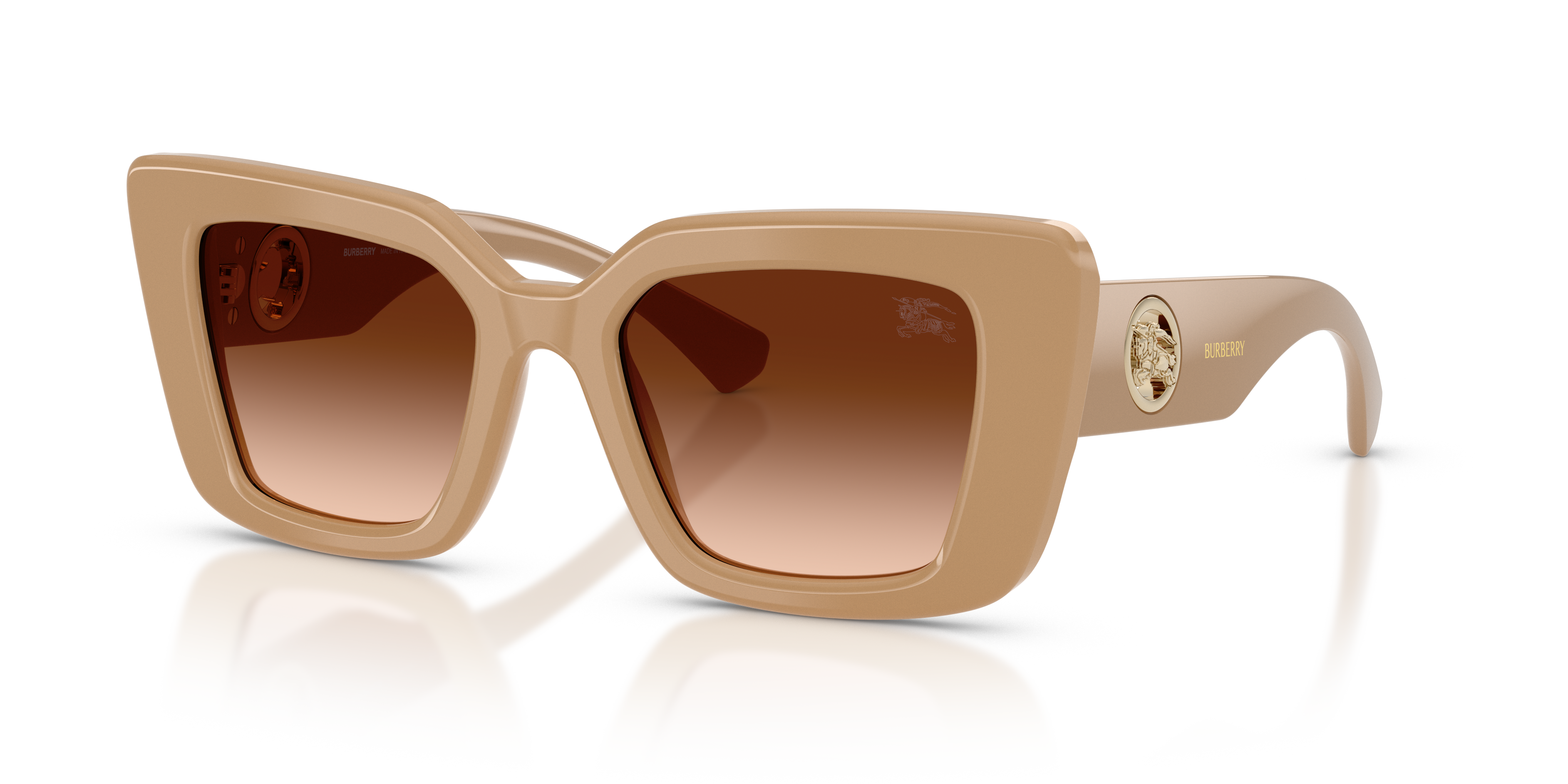⭐︎Mimi⭐︎BURBERRYベージュ ベスト⭐︎美品⭐︎ Burberry BE4476 S (51 - 20) with Brown lenses and Beige frame