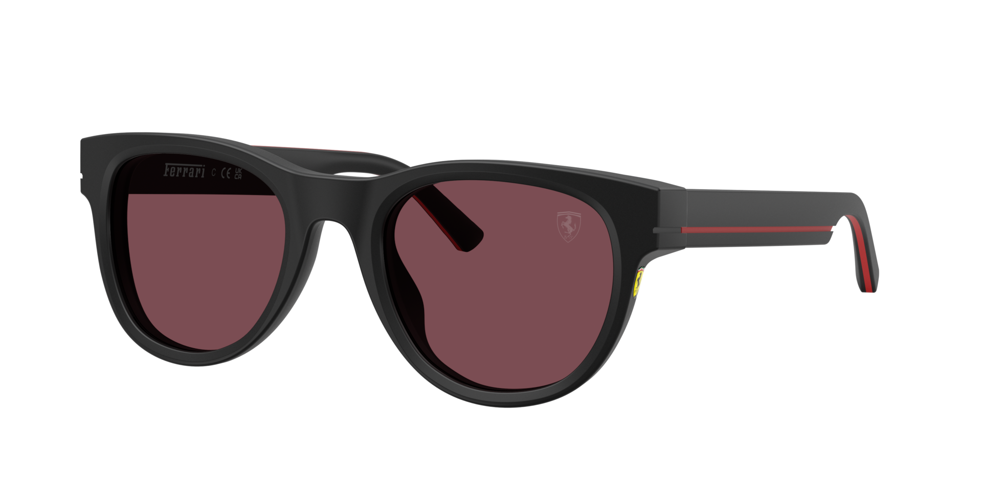 SCUDERIA FERRARI Man Sunglasses FZ6034U  -  Frame color: Black Matte, Lens color: Red Contrast Pro