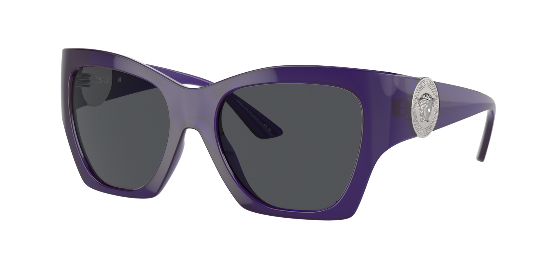 Versace VE4452 L (54 - 19) with Grey lenses and Violet frame
