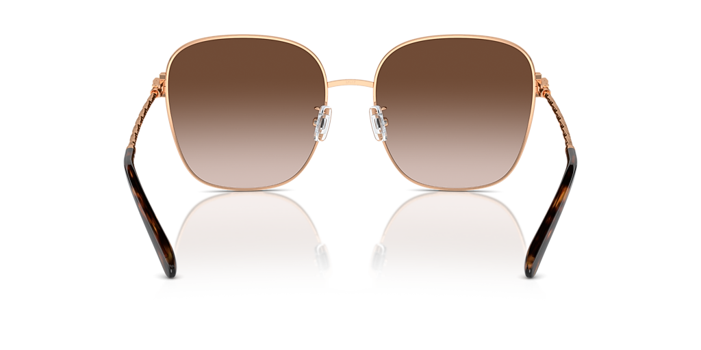 Tory Burch TY6108 L (57 - 17) with Brown lenses and Pink frame