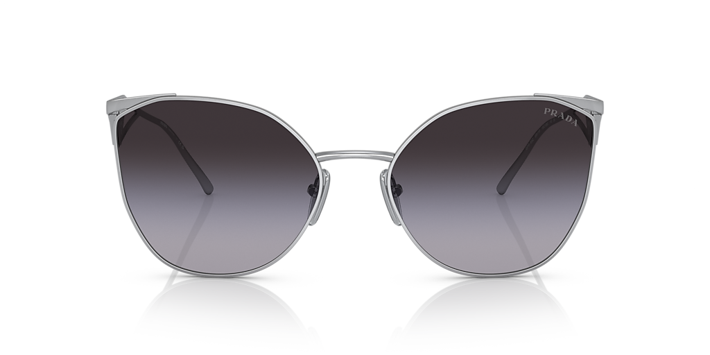Prada PR 50ZS XL (59 - 19) with Grey lenses and Silver frame  display picture 1
