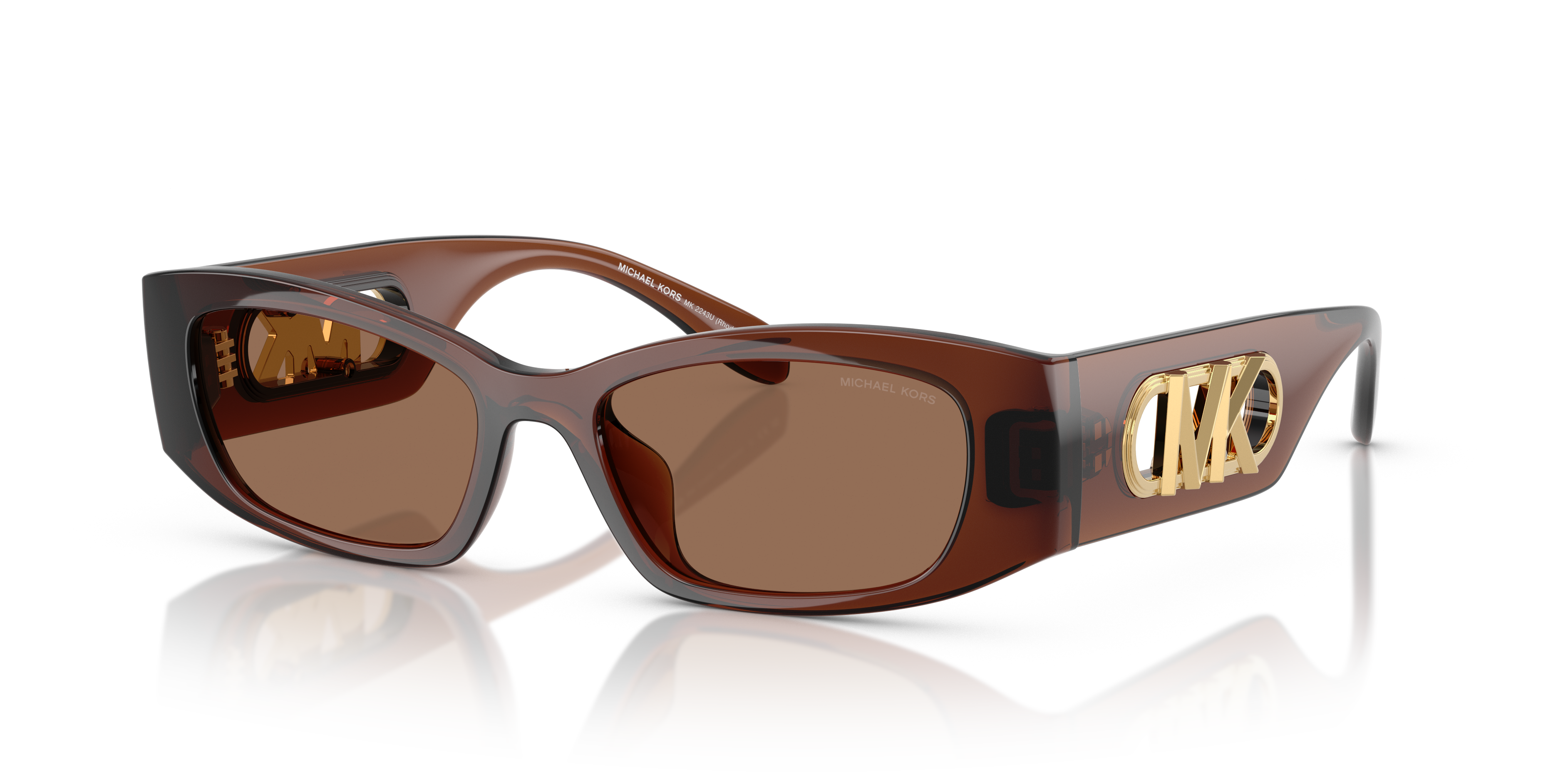 Michael Kors Rhodes L (52 - 17) with Brown lenses and Brown frame