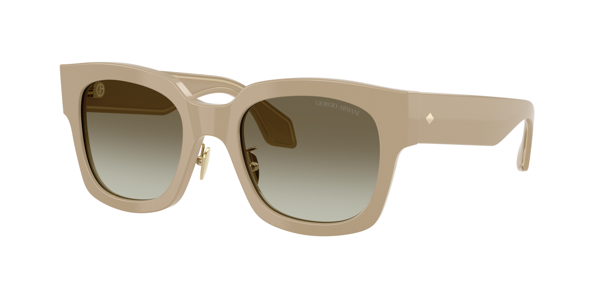 Giorgio Armani Woman Sunglass AR8223 -  Frame color: Greige, Lens color: Green Gradient