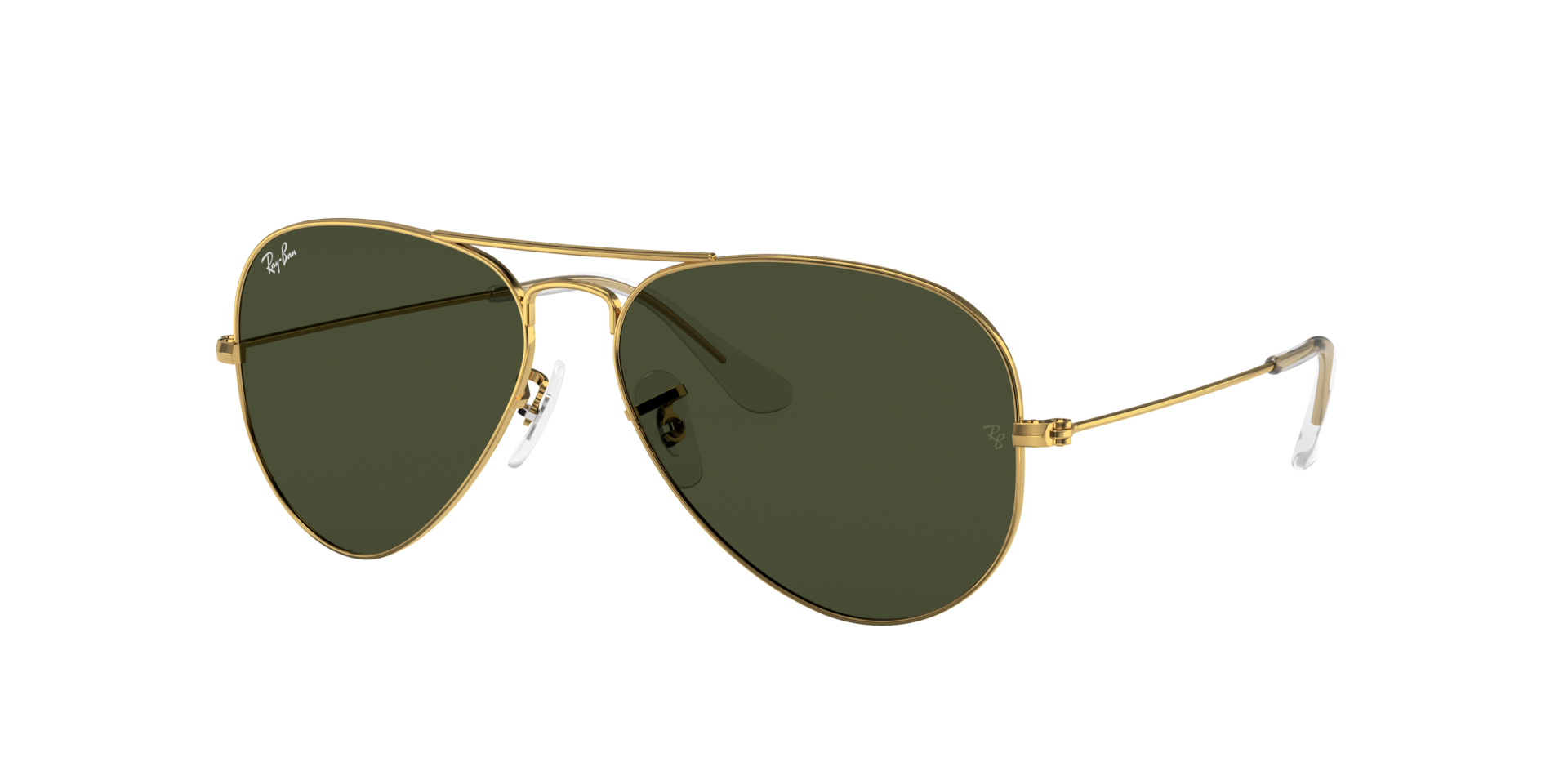 Ray-Ban Aviator Classic XL (58 - 14) with Green lenses and Gold