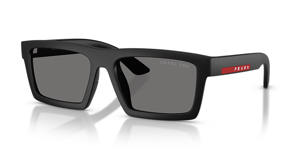 Prada Linea Rossa PS A07S XXL (58 - 18) with Grey lenses and Black