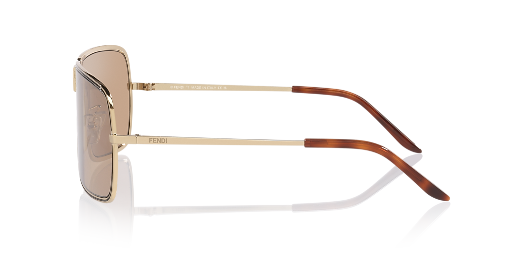 Fendi Fendiness FE40195U XXL (67 - 10) with Silver lenses and Gold
