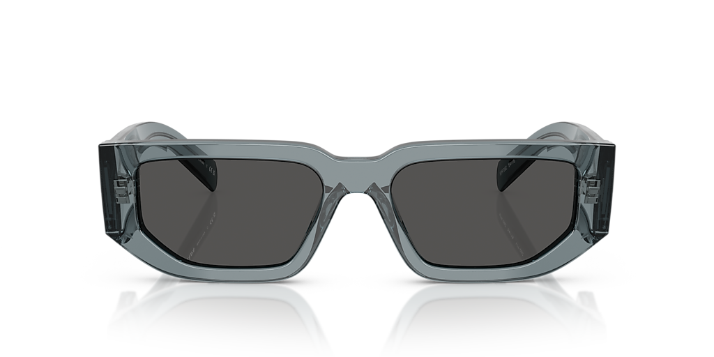 Prada PR 09ZS M (54 - 18) with Grey lenses and Blue frame