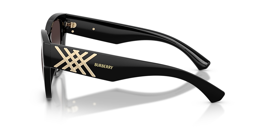 Burberry BE4489U L (53 - 19) with Grey lenses and Black frame