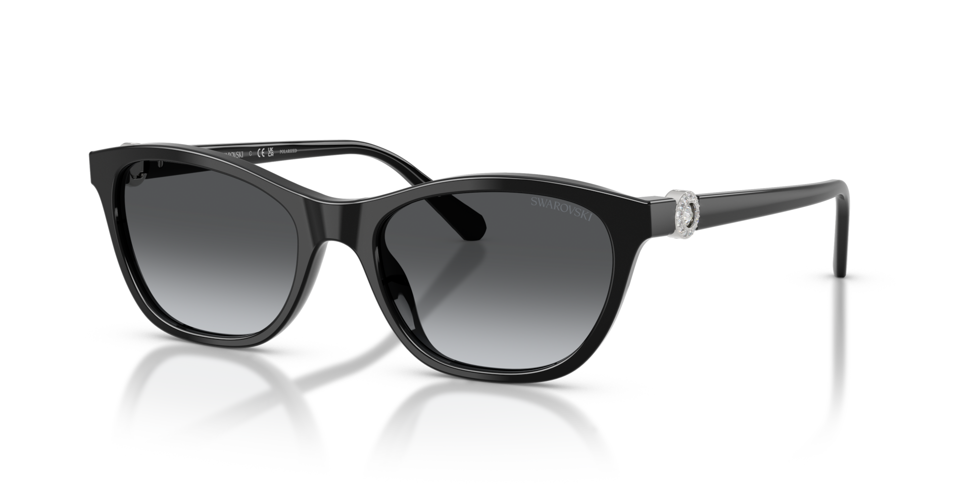 Swarovski SK6070 XL (54 - 18) with Grey lenses and Black frame