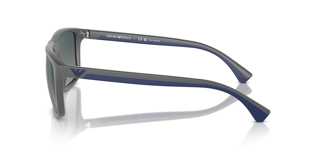 Emporio Armani EA4033 L (56 - 17) with Blue lenses and Grey frame