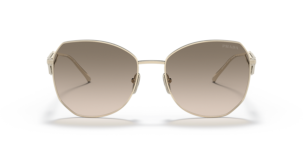 Prada PR 57YS L (57 - 18) with Brown lenses and Gold frame