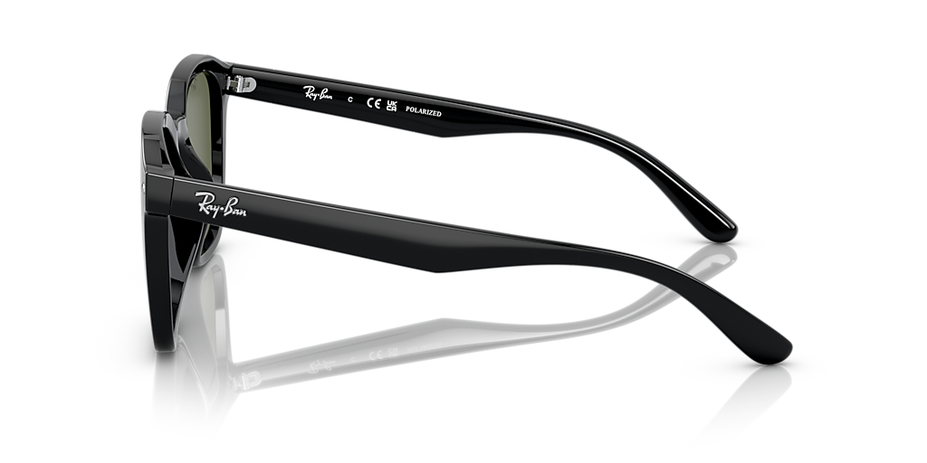 Ray-Ban RB4392D XXL (66 - 17) with Green lenses and Black frame
