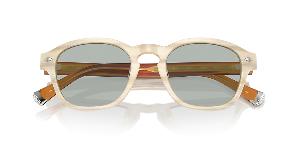 Brunello Cucinelli BC4006S M (50 - 21) with Blue lenses and Beige