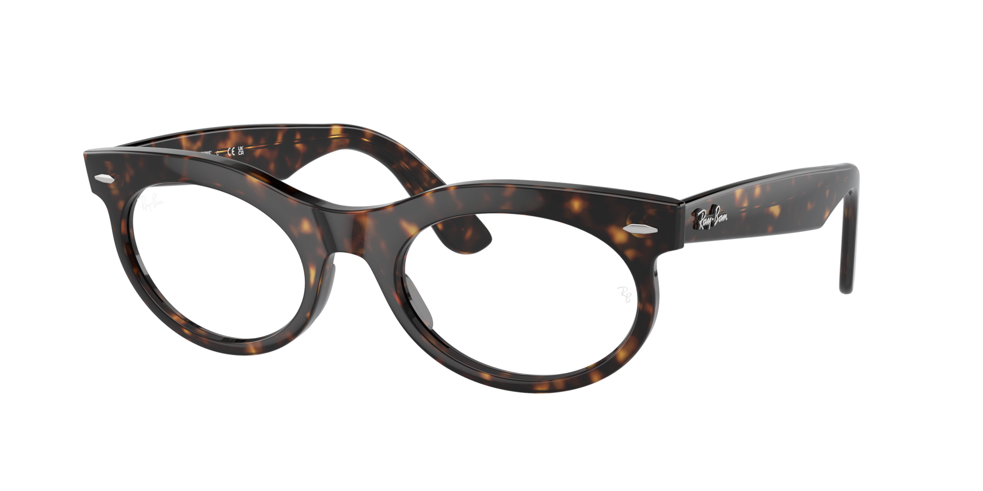 Ray-Ban Unisex Sunglass RB2242 Wayfarer Oval Transitions® - Rahmenfarbe: Havana, Linsenfarbe: Klar/Braun