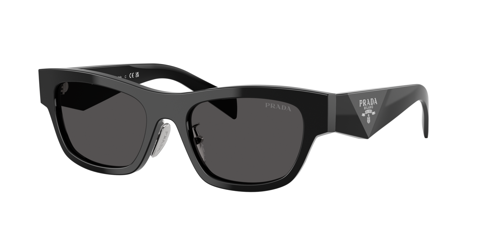 Prada PR B09SF M (53 - 19) with Grey lenses and Black frame