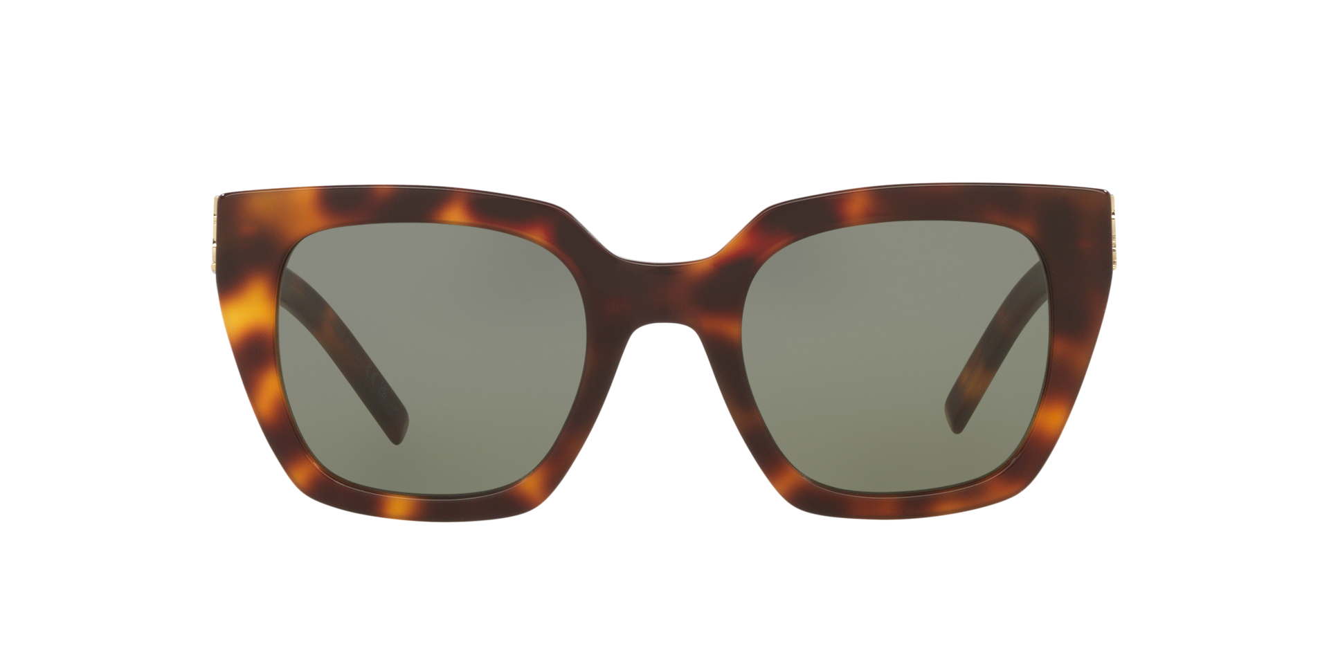 Saint Laurent SL M143 S (51 - 23) with Green lenses and Tortoise