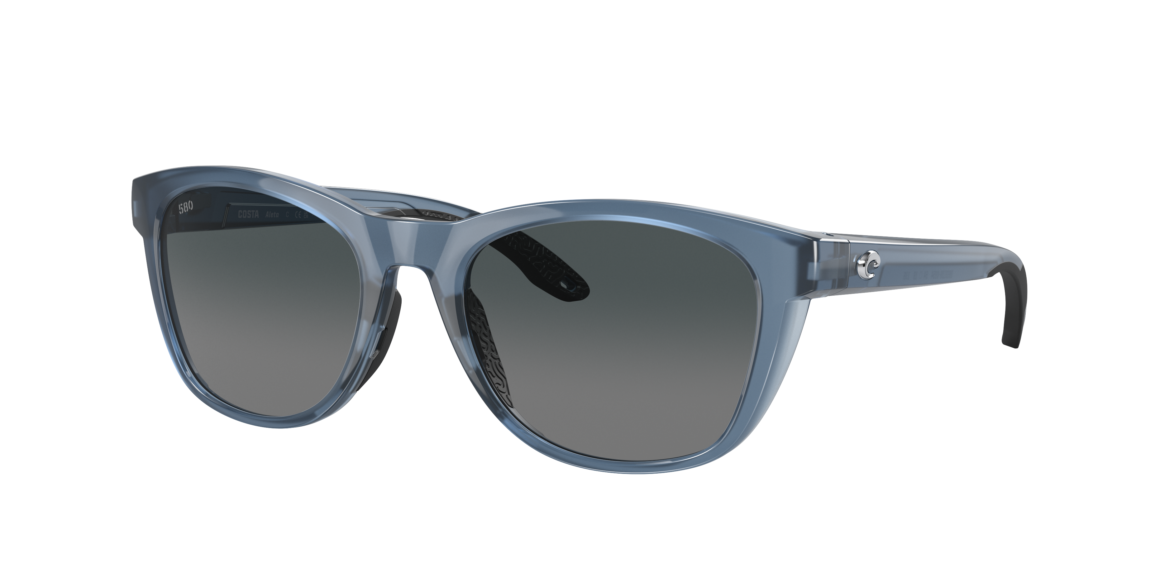 Costa Woman Sunglass Aleta -  Frame color: Blue Foam, Lens color: Gray Gradient