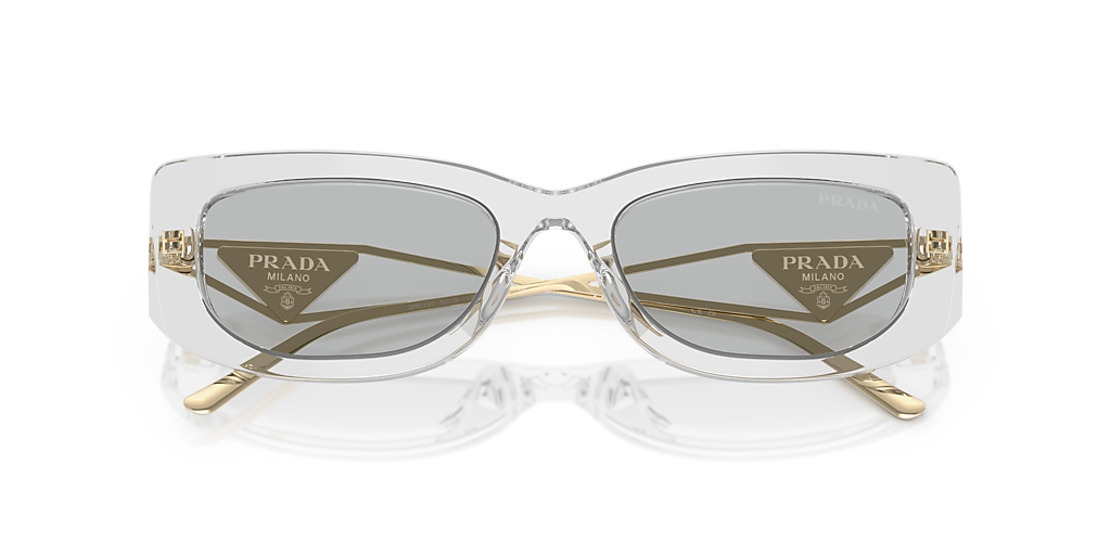 Prada PR 14YS L (53 - 19) with Grey lenses and Grey frame