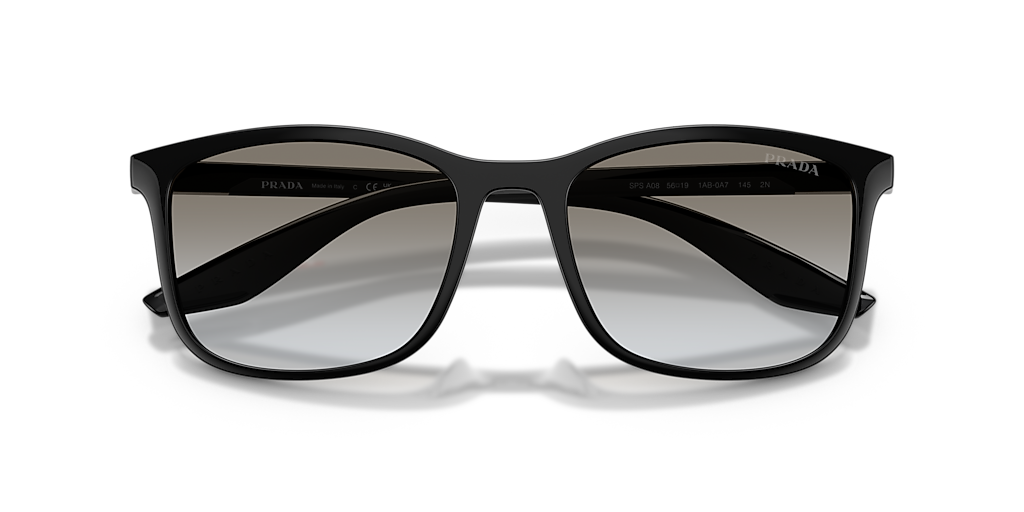 Prada Linea Rossa PS A08S XL (56 - 19) with Grey lenses and Black