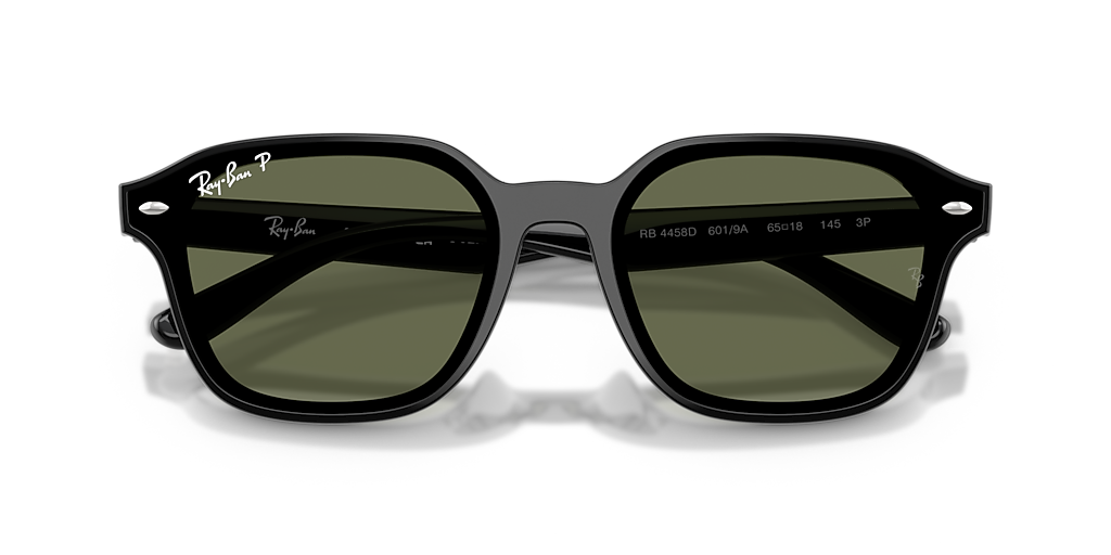 Ray-Ban RB4458D XL (65 - 18) with Green lenses and Black frame