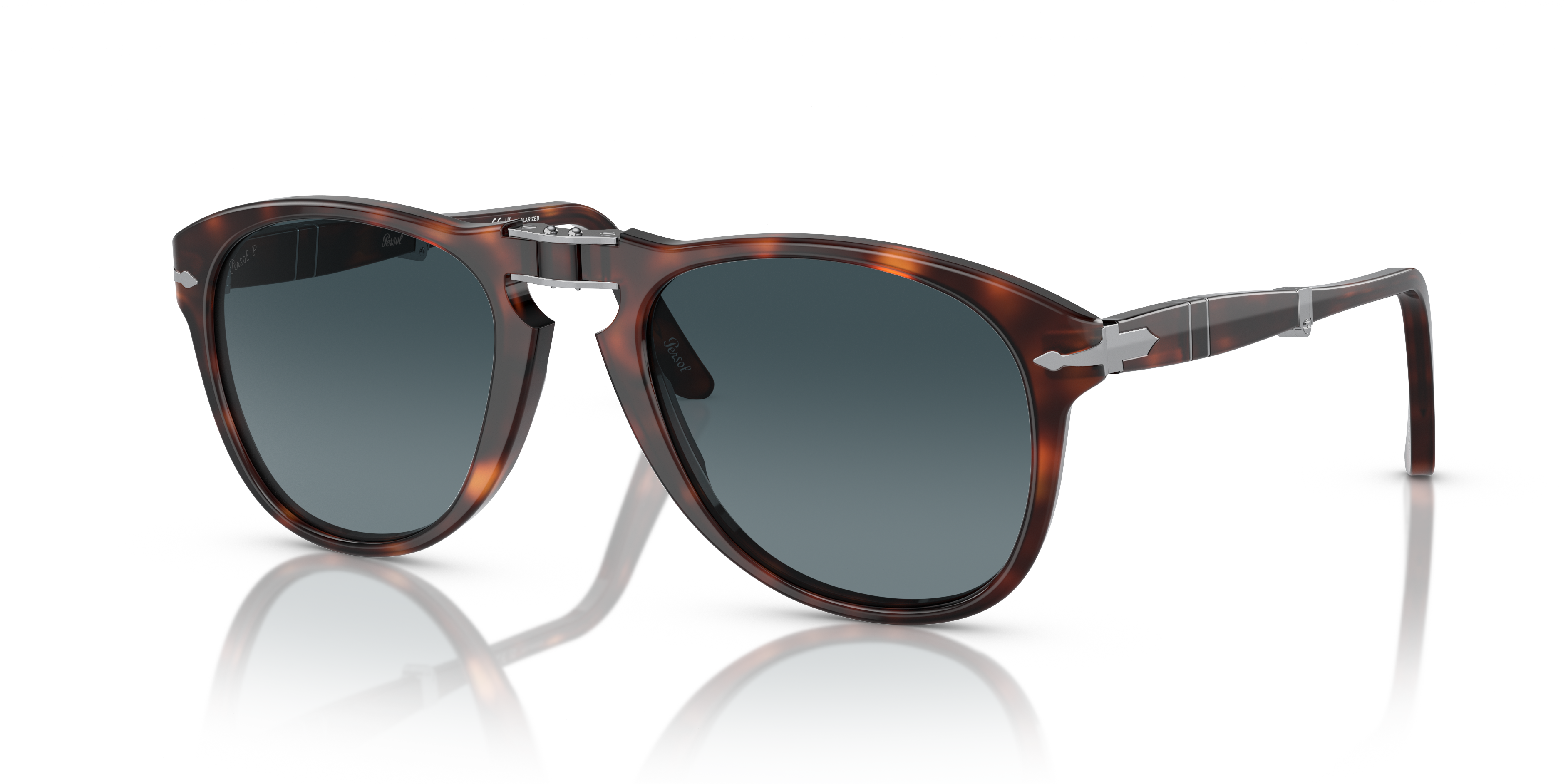 Persol 714 - Original L (54 - 21) with Blue lenses and Tortoise