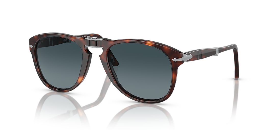 Persol 714 - Original L (54 - 21) with Blue lenses and Tortoise