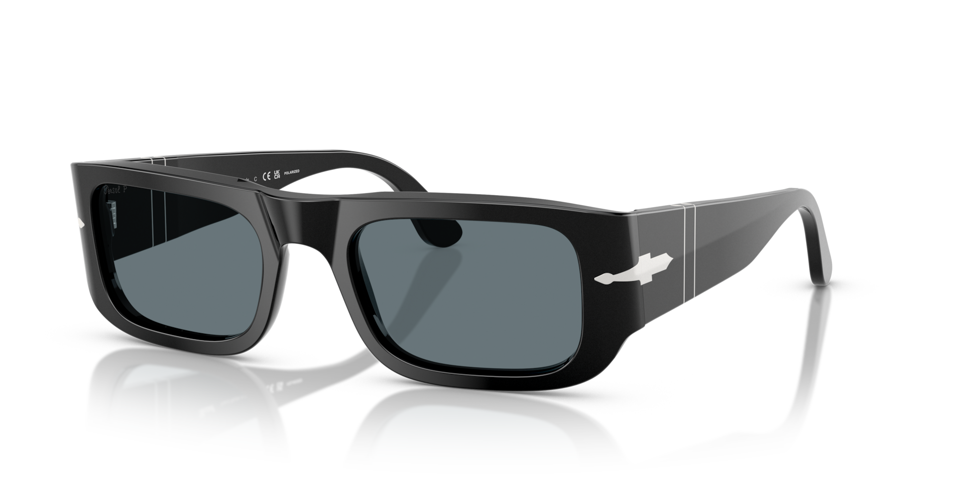 Persol PO3362S XL (55 - 21) with Blue lenses and Black frame