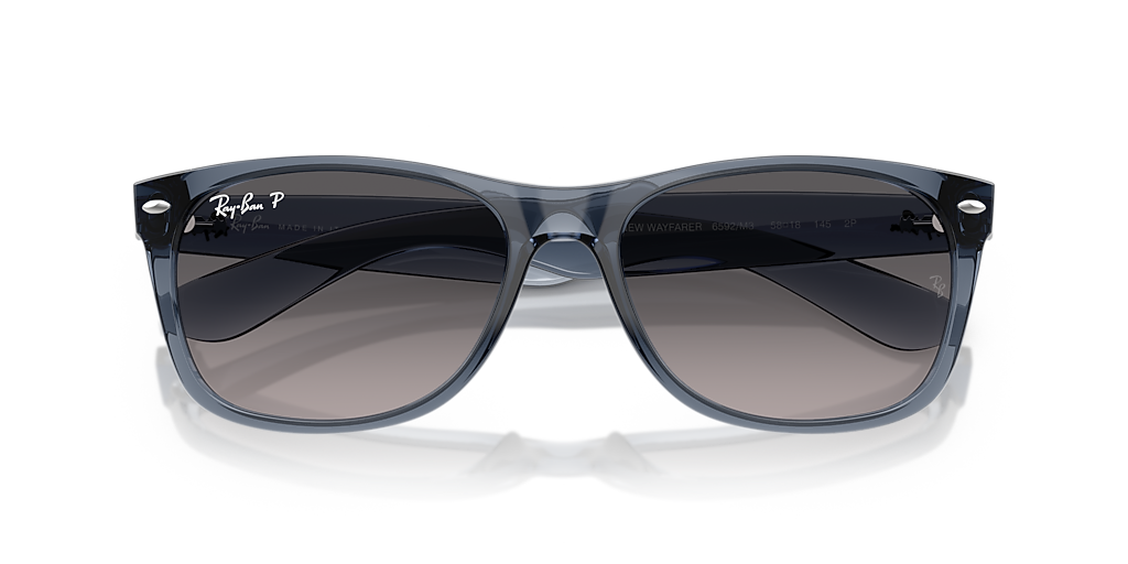 Ray-Ban New Wayfarer M (55 - 18) with Grey lenses and Blue frame