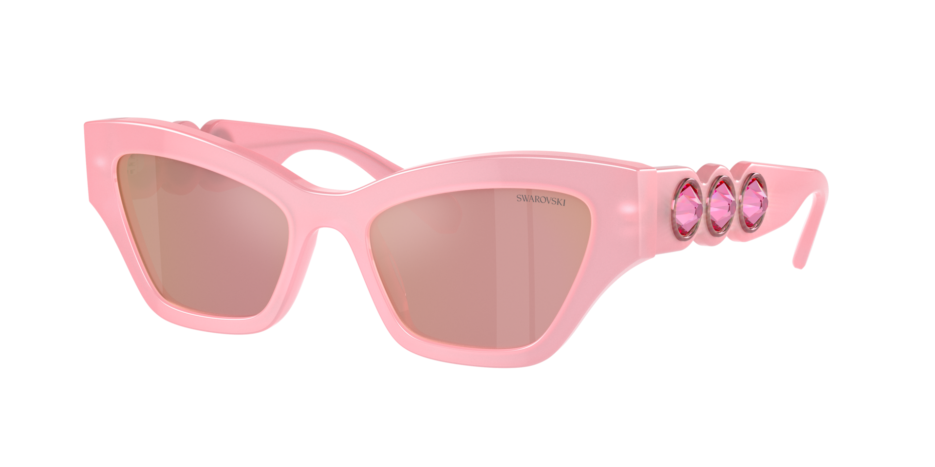 Swarovski Woman Sunglass SK6021 -  Frame color: Milky Pink, Lens color: Pink Mirror Pink